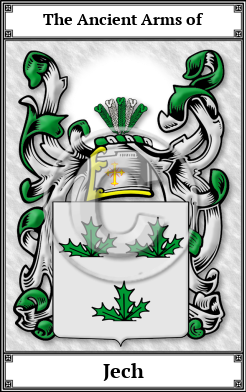 Jech Family Crest Download (JPG)  Book Plated - 150 DPI