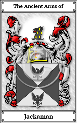 Jackaman Family Crest Download (JPG)  Book Plated - 150 DPI