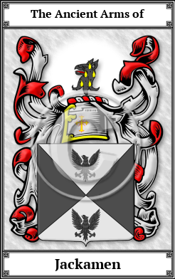 Jackamen Family Crest Download (JPG)  Book Plated - 150 DPI
