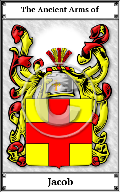 Jacob Family Crest Download (JPG) Book Plated - 300 DPI