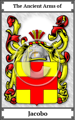 Jacobo Family Crest Download (JPG)  Book Plated - 150 DPI