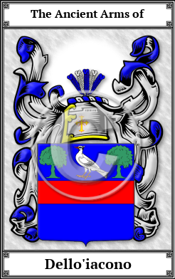 Dello'iacono Family Crest Download (JPG)  Book Plated - 150 DPI