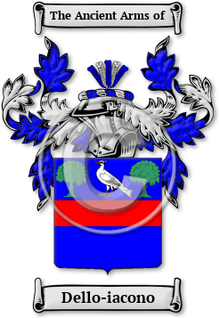 Dello-iacono Family Crest Download (jpg) Legacy Series - 150 DPI