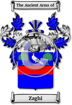 Zaghi Family Crest Download (jpg) Legacy Series - 150 DPI