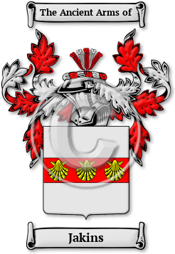 Jakins Family Crest Download (jpg) Legacy Series - 150 DPI