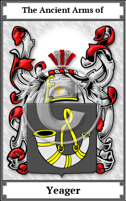 Yeager Family Crest Download (JPG)  Book Plated - 150 DPI