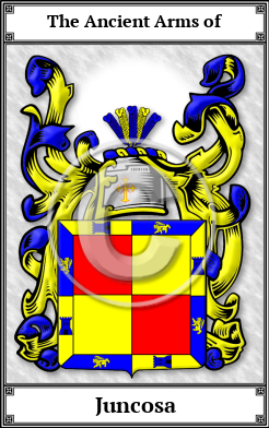 Juncosa Family Crest Download (JPG)  Book Plated - 150 DPI