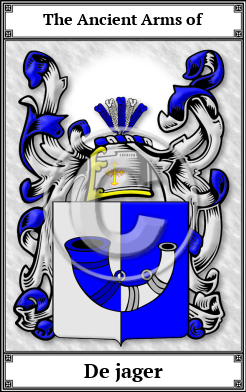 De jager Family Crest Download (JPG)  Book Plated - 150 DPI