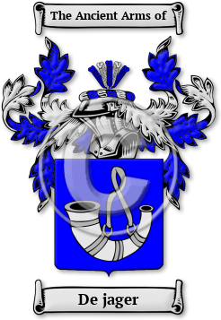 De jager Family Crest Download (jpg) Legacy Series - 150 DPI