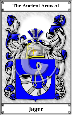 Jäger Family Crest Download (JPG) Book Plated - 600 DPI
