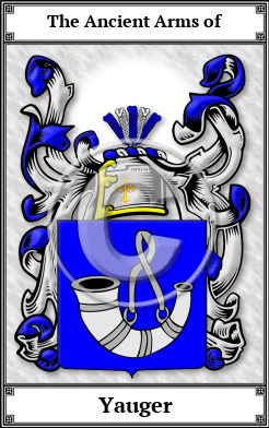 Yauger Family Crest Download (JPG)  Book Plated - 150 DPI