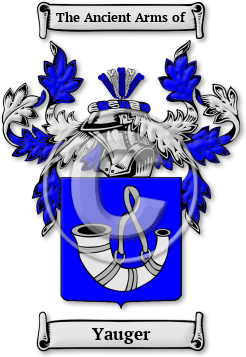 Yauger Family Crest Download (jpg) Legacy Series - 150 DPI