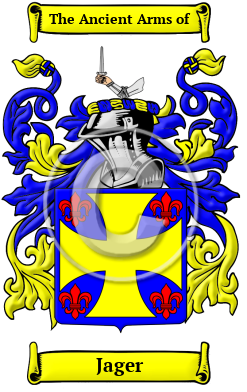Jager Family Crest Download (JPG) Heritage Series - 600 DPI