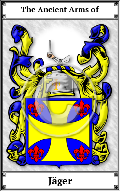 Jäger Family Crest Download (JPG)  Book Plated - 150 DPI