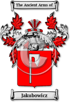 Jakubowicz Family Crest Download (jpg) Legacy Series - 150 DPI