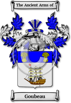 Goubeau Family Crest Download (jpg) Legacy Series - 150 DPI