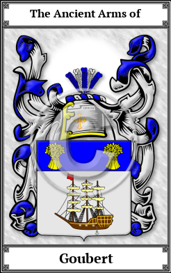 Goubert Family Crest Download (JPG)  Book Plated - 150 DPI