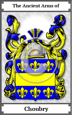 Choubry Family Crest Download (JPG)  Book Plated - 150 DPI