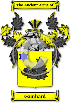 Gamhard Family Crest Download (jpg) Legacy Series - 150 DPI