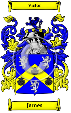 James Family Crest Download (JPG) Heritage Series - 600 DPI