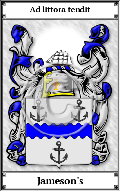 Jameson's Family Crest Download (JPG) Book Plated - 600 DPI