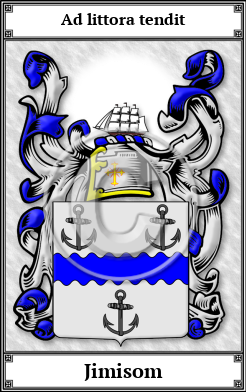 Jimisom Family Crest Download (JPG)  Book Plated - 150 DPI