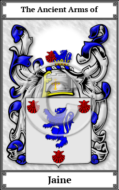 Jaine Family Crest Download (JPG) Book Plated - 600 DPI