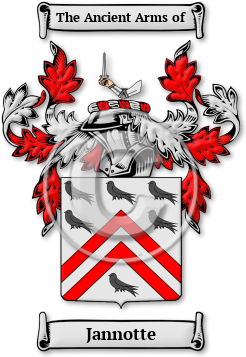 Jannotte Family Crest Download (jpg) Legacy Series - 150 DPI