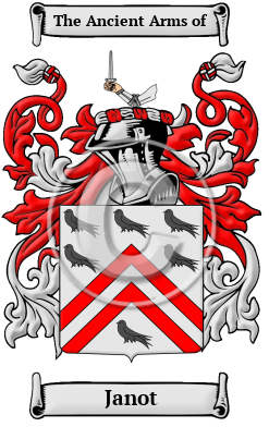 Janot Family Crest/Coat of Arms