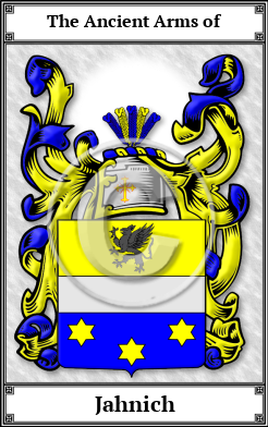 Jahnich Family Crest Download (JPG) Book Plated - 600 DPI