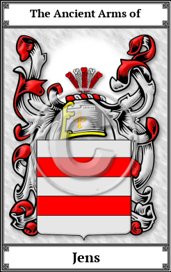 Jens Family Crest Download (JPG)  Book Plated - 150 DPI