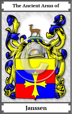 Janssen Family Crest Download (JPG)  Book Plated - 150 DPI