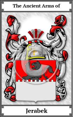 Jerabek Family Crest Download (JPG)  Book Plated - 150 DPI