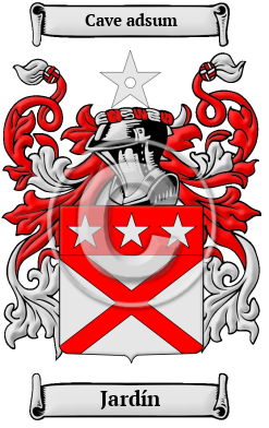 Jardín Family Crest/Coat of Arms