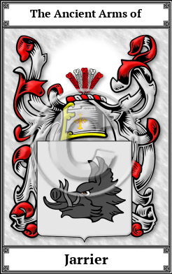 Jarrier Family Crest Download (JPG) Book Plated - 600 DPI