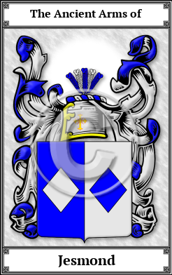 Jesmond Family Crest Download (JPG)  Book Plated - 150 DPI