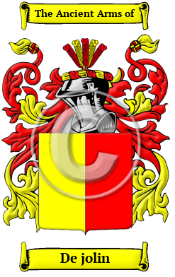 De jolin Family Crest/Coat of Arms