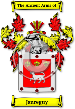 Jaureguy Family Crest Download (jpg) Legacy Series - 150 DPI