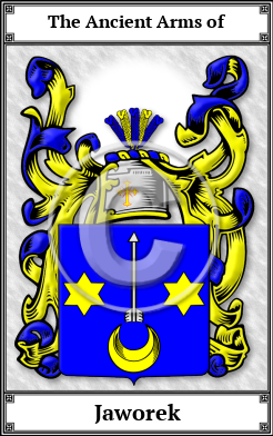 Jaworek Family Crest Download (JPG)  Book Plated - 150 DPI