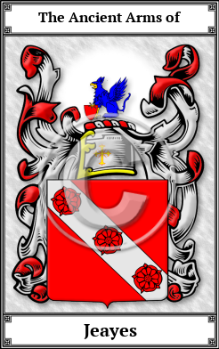Jeayes Family Crest Download (JPG)  Book Plated - 150 DPI