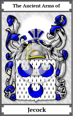 Jecock Family Crest Download (JPG)  Book Plated - 150 DPI