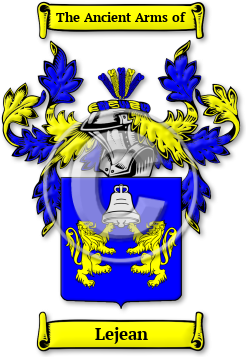 Lejean Family Crest Download (jpg) Legacy Series - 150 DPI
