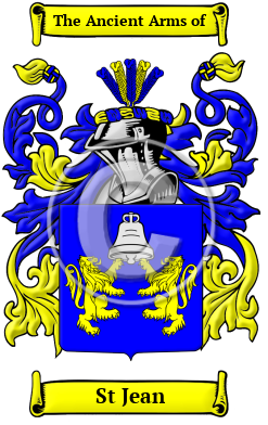 St Jean Family Crest Download (JPG) Heritage Series - 300 DPI