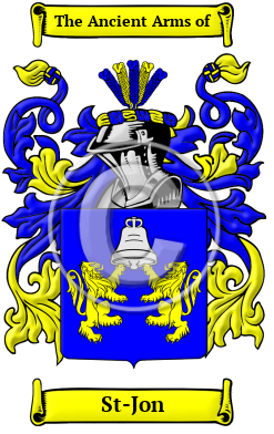 St-Jon Family Crest Download (JPG) Heritage Series - 300 DPI