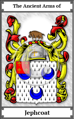 Jephcoat Family Crest Download (JPG)  Book Plated - 150 DPI