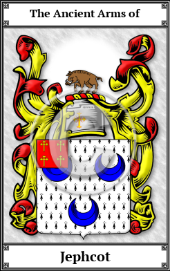 Jephcot Family Crest Download (JPG)  Book Plated - 150 DPI