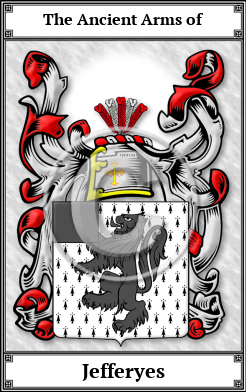 Jefferyes Family Crest Download (JPG) Book Plated - 600 DPI