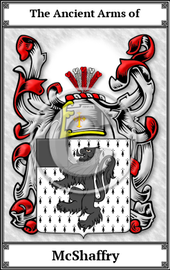 McShaffry Family Crest Download (JPG)  Book Plated - 150 DPI