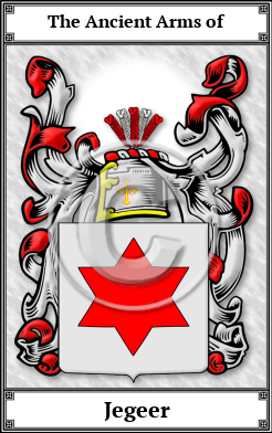 Jegeer Family Crest Download (JPG) Book Plated - 600 DPI
