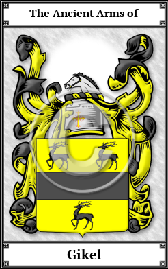 Gikel Family Crest Download (JPG)  Book Plated - 150 DPI